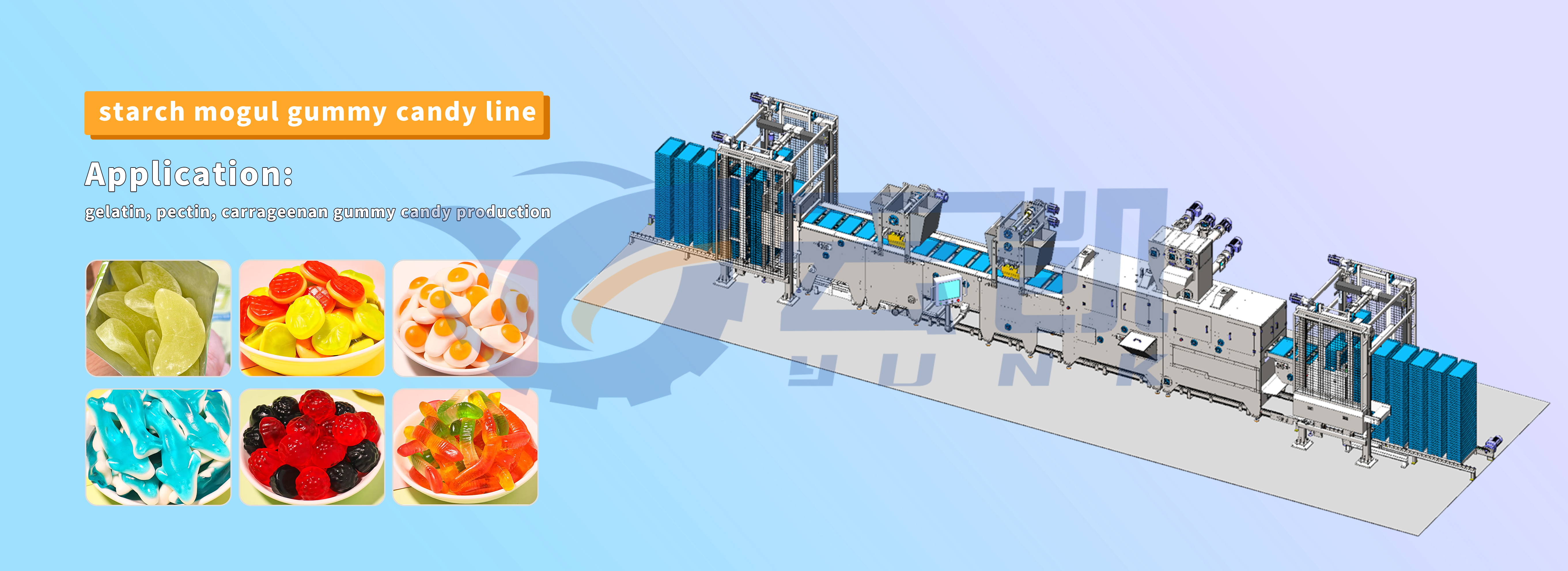 starch gummy depositor line